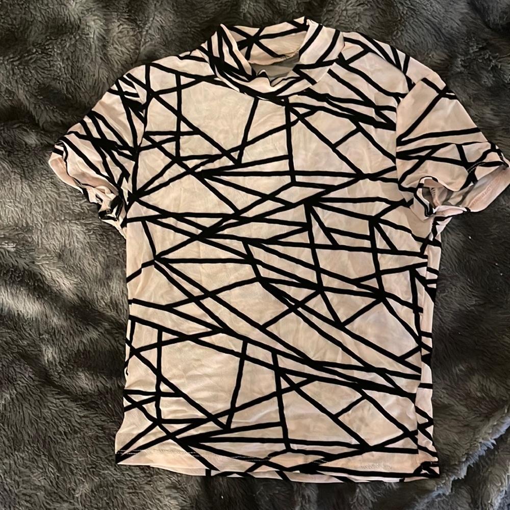 sheer shein crop top